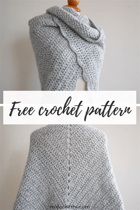 Image result for Crochet Triangle Shawl Free Tutorial