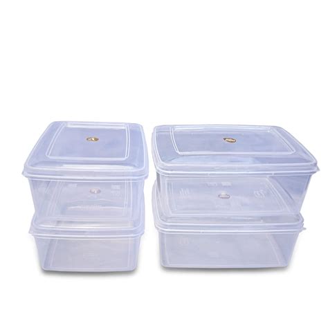 Chetan Rectangle Plastic Storage Boxes - Transparent Containers with ...