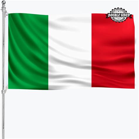 Amazon.com : Italian Italy Flag 3x5 Double Sided Outdoor National Flags Heavy Duty 3 Ply ...