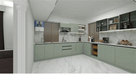 Mint Marble Haven: A Refreshing Modern Kitchen - Home One Interior ...