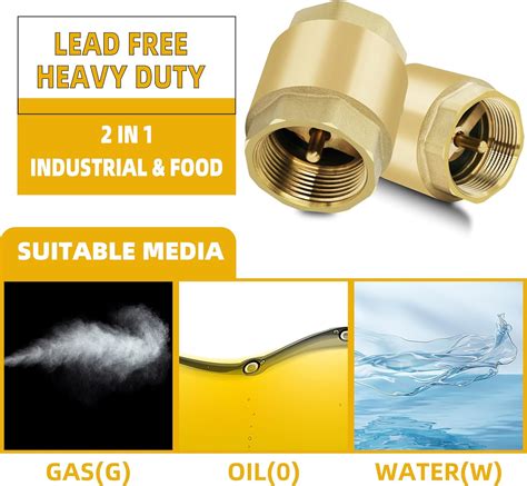 SYWUWV 1-1/4 NPT Brass Vertical Check Valve, NPT Thread India | Ubuy