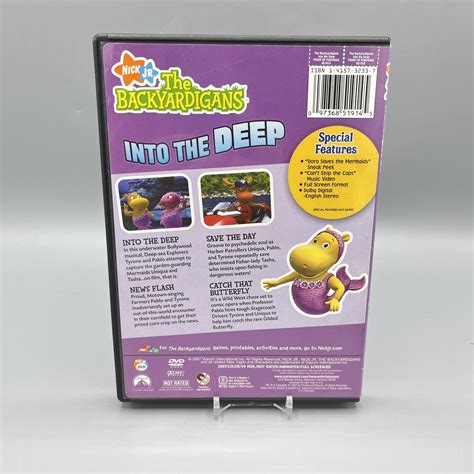 Lot of 3 DVD The Backyardigans Mighty Knights, Into the Deep, Elephant ...