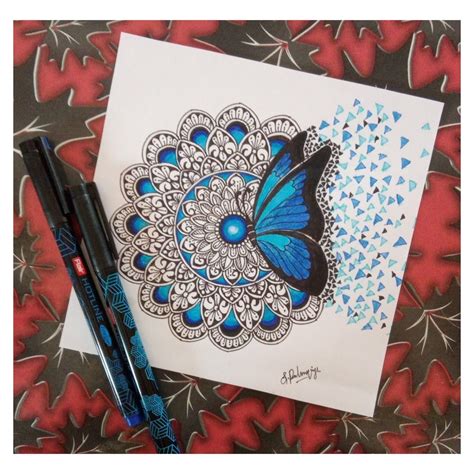 Butterfly Mandala Art | Mandala Design