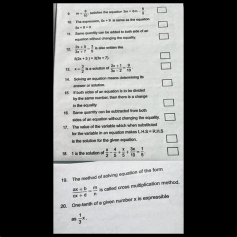 NCERT CLASS 8th •True or false• (give reasons)why is it true and why is ...