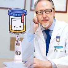 Retractable Badge Reel, Cute Pill Bottle Badge Holder For Nurses ...