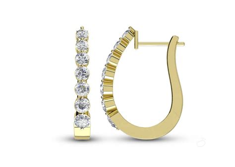 7 Stone Classic Hoop Earrings For Women | Orionz Jewels