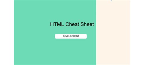 Image result for HTML Structure Cheat Sheet