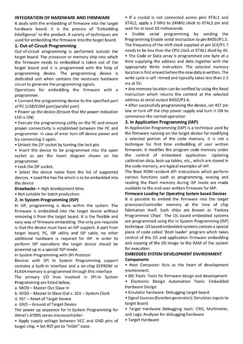 Embedded Systems Short note Module 4 - KTU - Studocu