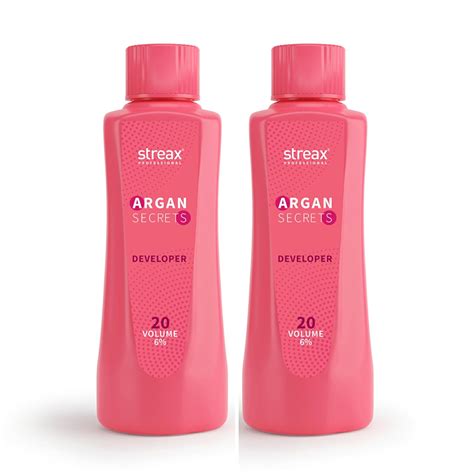 Streax Professional Argan Secret Hair Colourant Developer, Cream ...