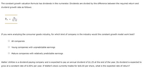 Image result for Best Solved Examples of Constant Growth Model