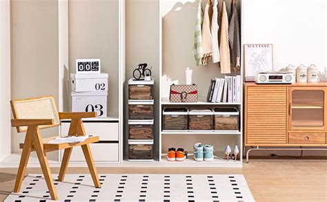 MAPPLE CREATION Plastic Clothes Organizer, 7X9X15 Cm, White : Amazon.in ...