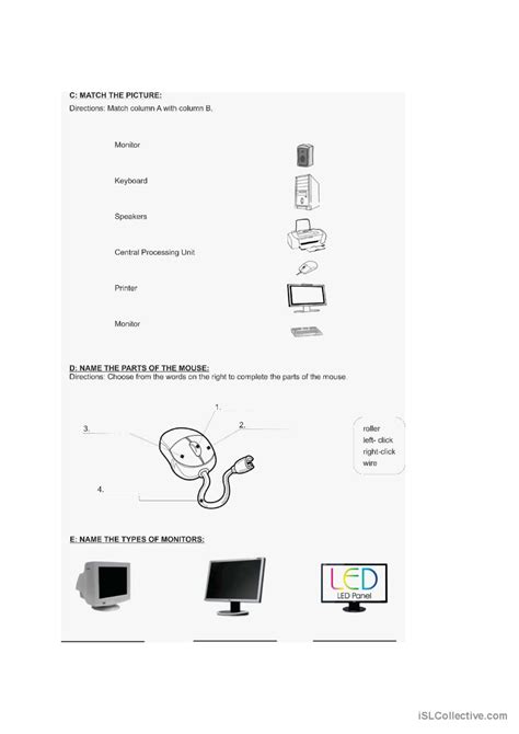 ESL Worksheet Computer 的图像结果