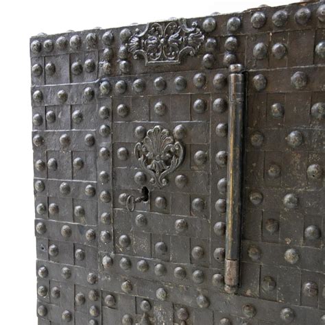 18th Century Black French Iron Safe, Antique Cassa Forte For Sale at ...