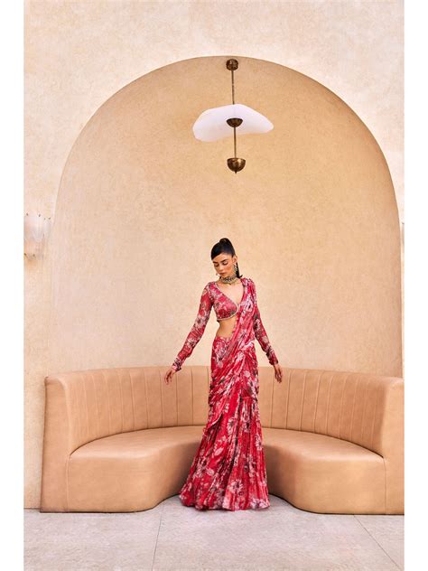 Buy Ruffled Sarees Online Featuring Unique and Trendy Styles In India