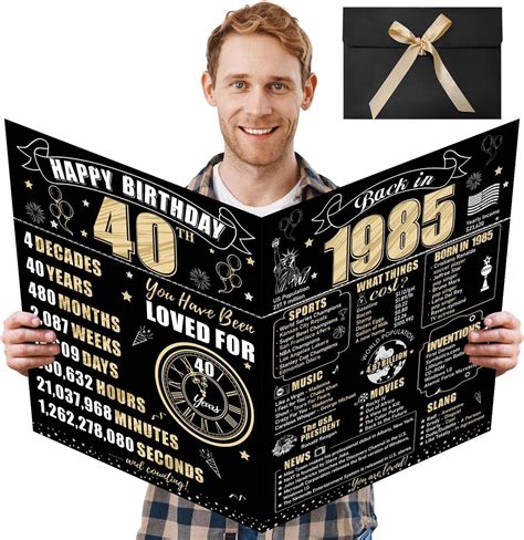 Amazon.com : HOMANGA 40th Birthday Card, 3D Pop Up 40 Bday Card for Men ...