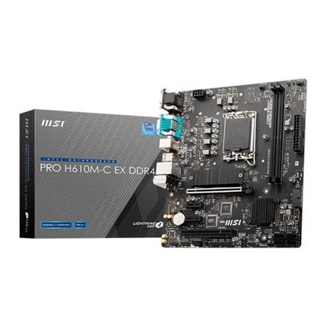 Amazon.in: Buy MSI PRO H610M-C EX DDR4 Motherboard, Micro-ATX - Support ...