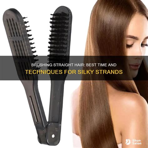 Brushing Straight Hair: Best Time And Techniques For Silky Strands ...