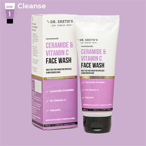 Ceramide & Vitamin C Face Wash - 100g – Dr Sheth's