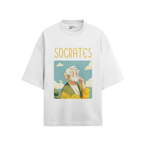 Socrates Oversized French Terry T-Shirt #GeniusDoodles – theFDClub