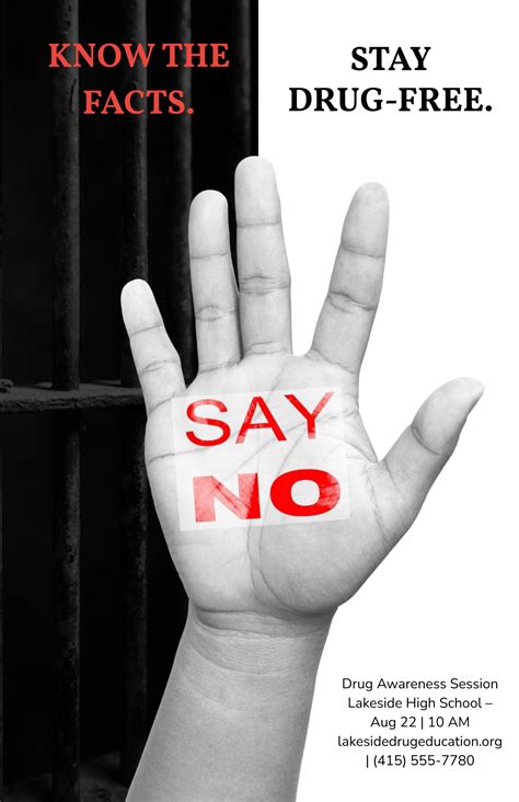 Free Drug Free Poster Templates to Edit Online