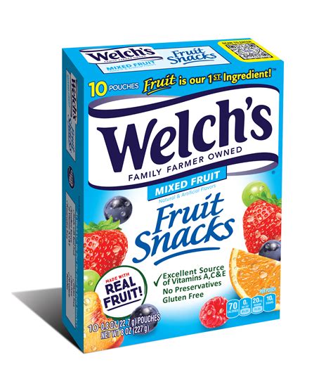 0.8 oz WELCH'S Fruit Snacks Mixed Fruit - Walmart.com