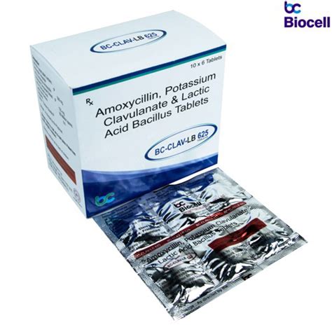 BC-CLAV 625 (STRIP PACKING) Tablets Biocell Pharmaceuticals Pvt. Ltd.