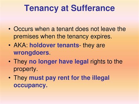 Tenancy At Sufferance