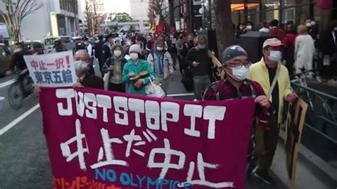 搞事情？日本民众举行游行示威抗议，要求取消东京奥运会|示威|日本民众|奥运_新浪新闻