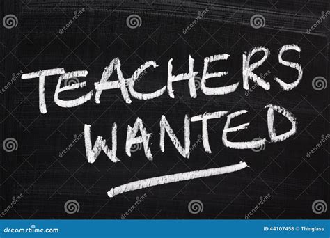 Teachers Wanted stock photo. Image of message, educators - 44107458