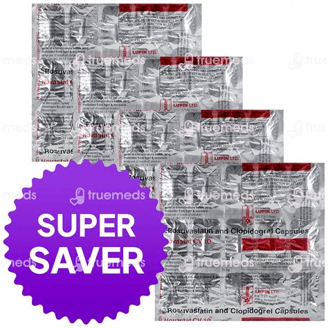 Novastat Cv 10 Capsule 15 Super Saver Pack Of 8 Strips Flat 35 Off ...