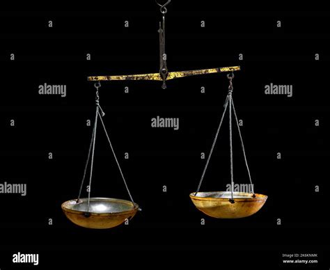 Vintage hand scales. Scales of Themis. Old pharmaceutical device Stock Photo - Alamy