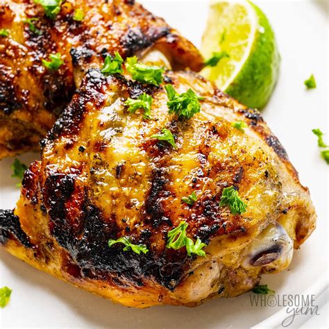 Grilled Chicken Thighs (Bone-In Or Boneless) - Wholesome Yum