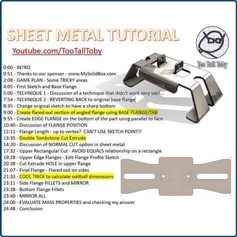 Solid Edge Sheet Metal Tutorial 的图像结果