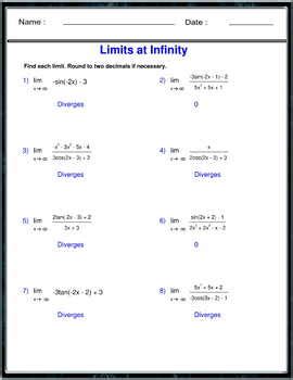 Limits at Infinity Practice Problems 的图像结果