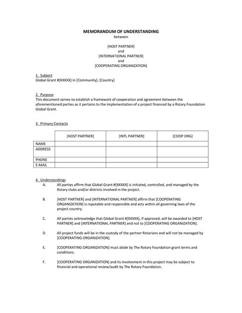 50 Free Memorandum of Understanding Templates [Word] ᐅ TemplateLab
