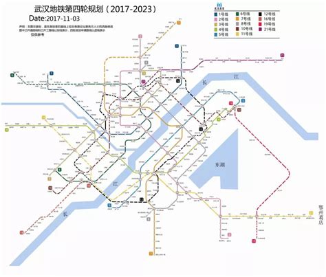 武汉地铁线路图[高清可放大]|武汉地铁第四轮规划(2017-2023)最新版下载-Win7系统之家