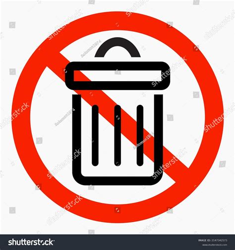 No Trash Symbol