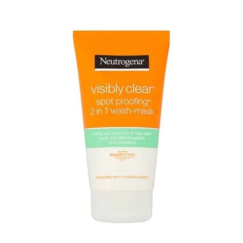 Neutrogena 2u1 Gel I Maska Za Čišćenje Lica Visibly Clear