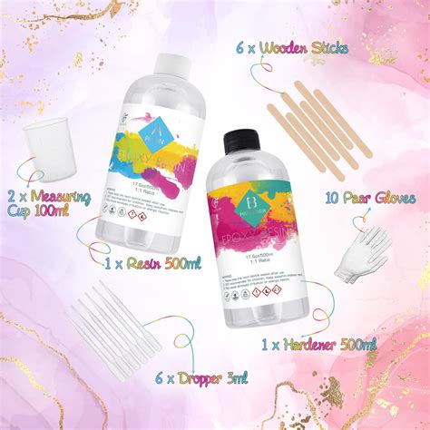 Funxim Clear Epoxy Resin Kit for Jewelry Making and Art India | Ubuy