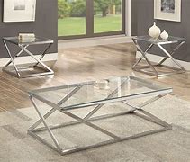 Image result for Coach House Chrome and Glass Coffee Table