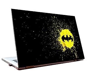 Tamatina Laptop Skins 15.6 inch - Batman - Logo - Yellow Splatter - HD ...