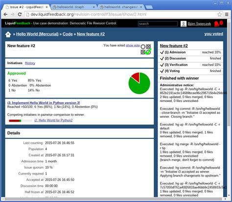 Democratic File Revision Control with LiquidFeedback (The Liquid ...
