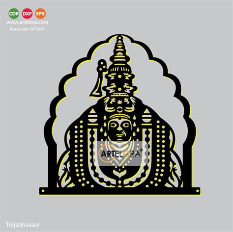 2D Modern Art Tuljabhavani (Ambabai) – ArtElora