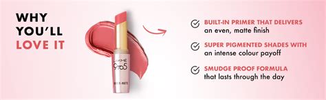 Buy Lakme 9 To 5 Primer + Matte Lipstick- Salty Caramel 3.6g Online at ...