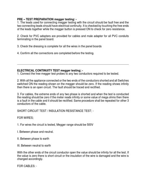 Image result for Electrical Continuity Testing ABC