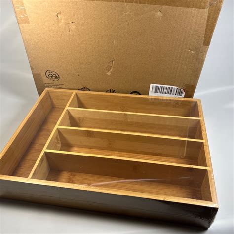 Buy Bamboo Silverware Drawer Organizer Bamboo Utensil Cutlery Tray ...