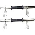 Buy PROTONER Weight Lifting Dumbell RODS 14 INCHES with Spring Locks ...