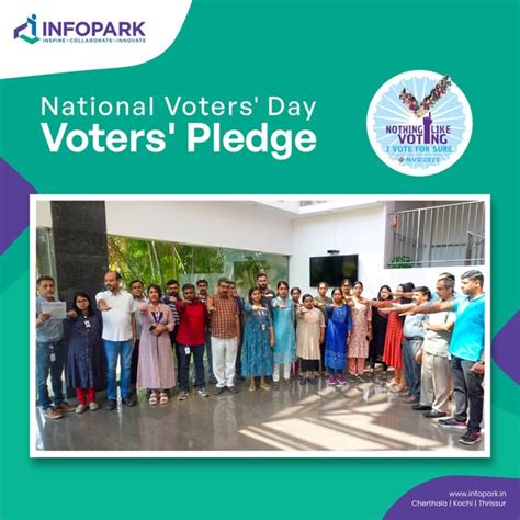 Voters' Pledge for a stronger democracy | News & Updates | Infopark Kerala