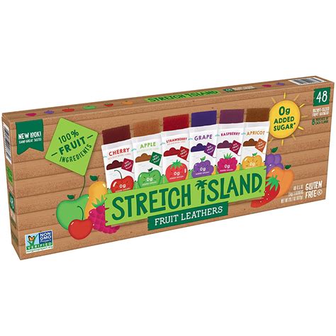 Stretch Island Fruit Leather Snacks Variety Pack, Cherry, apple ...