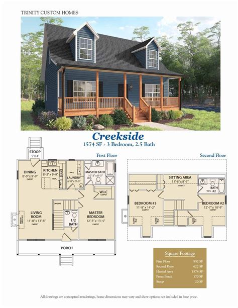 Trinity Custom Home Floor Plans